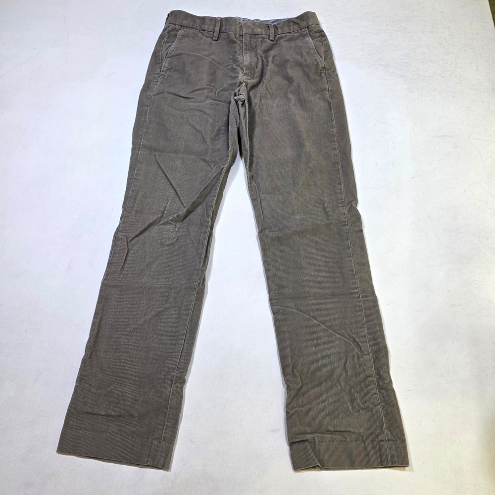 J.Crew Pants Mens 29x32 Gray Urban Slim Corduroy Casual Trousers Chino 8986
